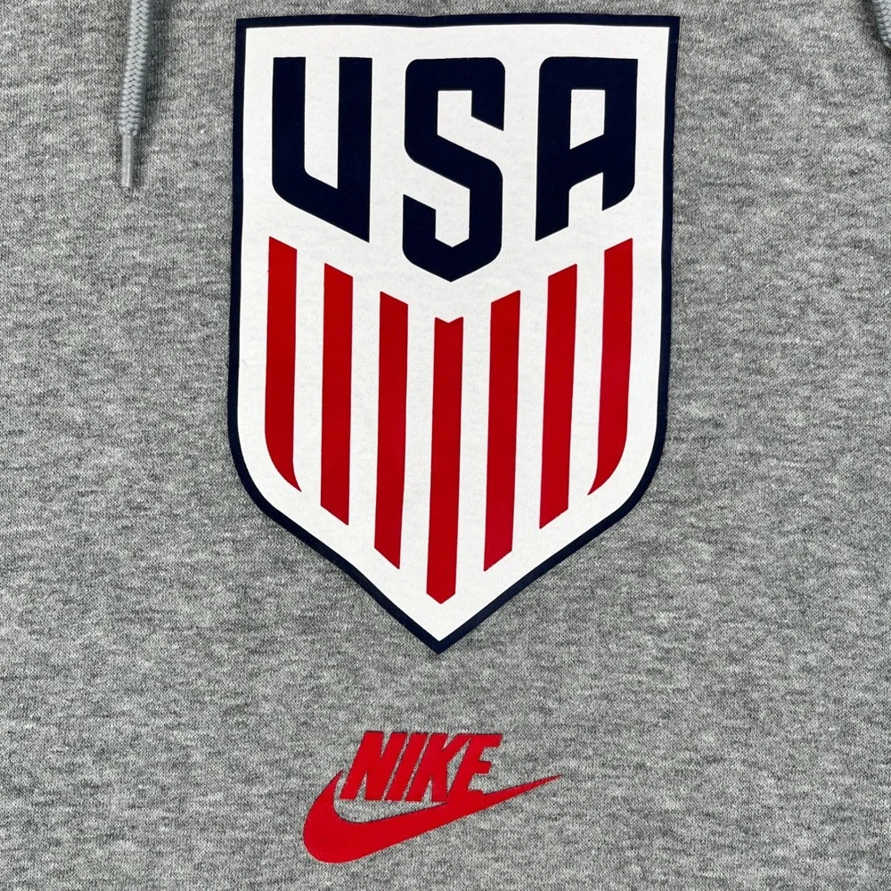 Nike Team USA Soccer Hoodie‎ Pullover Gray Sportswear Men's Size S World Cup